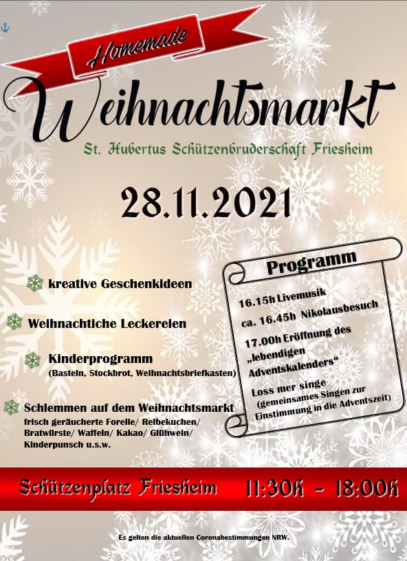 2021 Weihnachtsbasar Plakat 